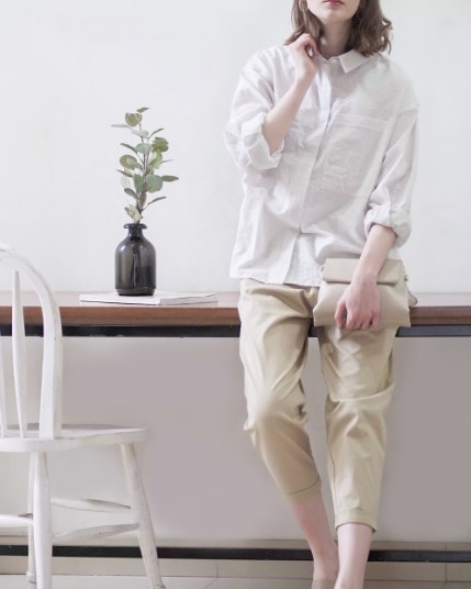Alaia Top Cream Stripe