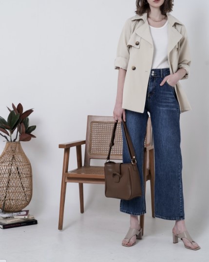 Boston Trench Coat Ivory