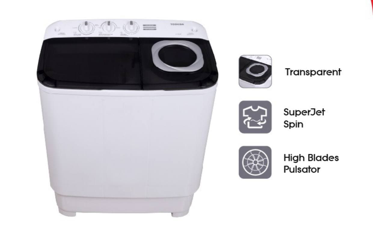 Toshiba Mesin Cuci 2 Tabung 75Kg